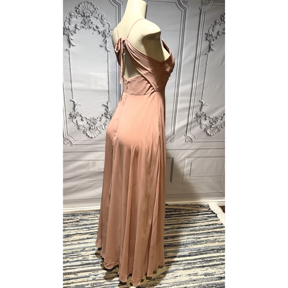 AZAZIE Bridesmaid dress long chiffon Size J16 - Picture 6 of 10